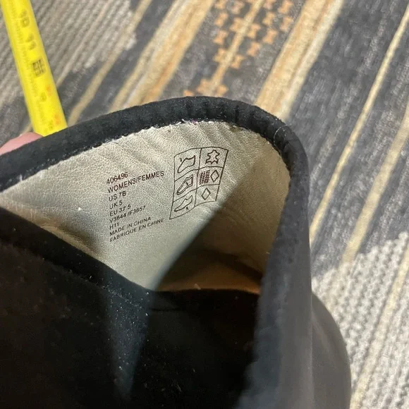 Black leather wooden clogs with gold studs - Picture 7 of 7